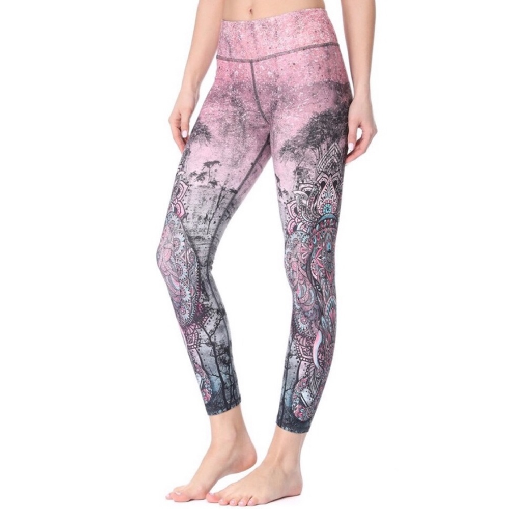 Evolution and Creation Elephant Capri leggings